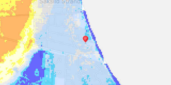 Grundvandsdybder på Sandmarken 8B
