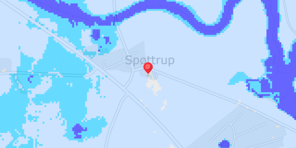 Grundvandsdybder på Spøttrup Strandvej 18