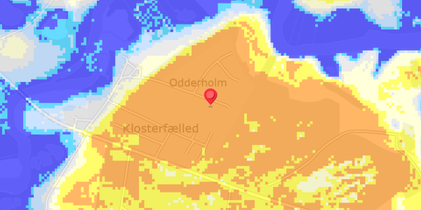 Grundvandsdybder på Odderholm 20
