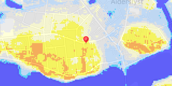 Grundvandsdybder på Guldbergsgade 21