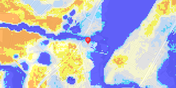 Grundvandsdybder på Lysbrogade 52