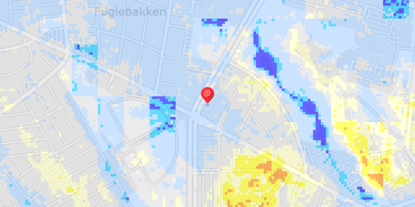 Grundvandsdybder på Vestre Ringgade 94, 2. tv