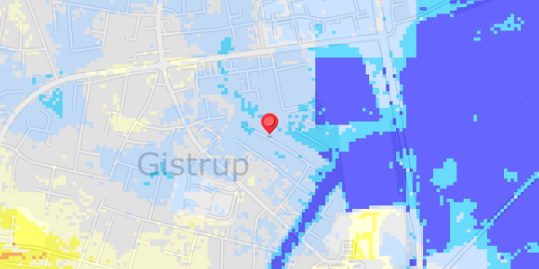 Grundvandsdybder på Gistrupparken 42