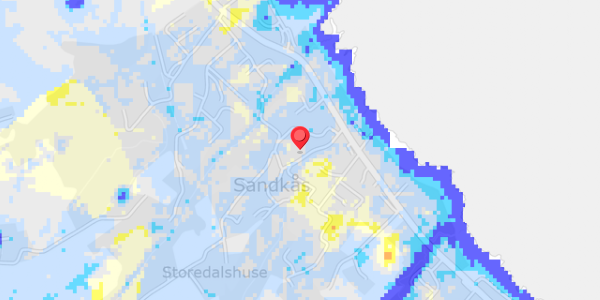 Grundvandsdybder på Storedalen 25B