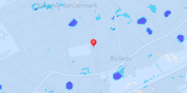 Grundvandsdybder på Byskov Alle 39
