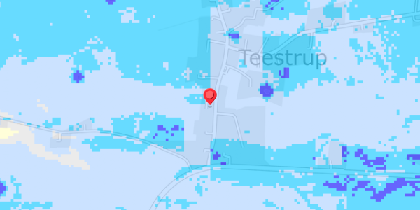 Grundvandsdybder på Teestrup Bygade 7A