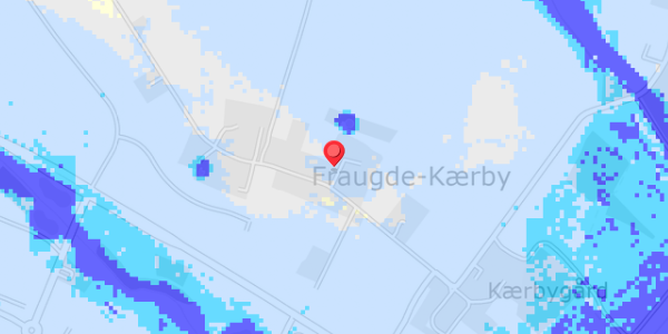 Grundvandsdybder på Fraugde-Kærby-Vej 188