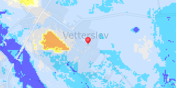 Grundvandsdybder på Vetterslev Bygade 33