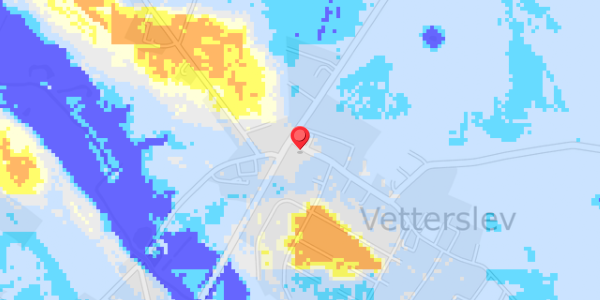Grundvandsdybder på Vetterslev Bygade 2