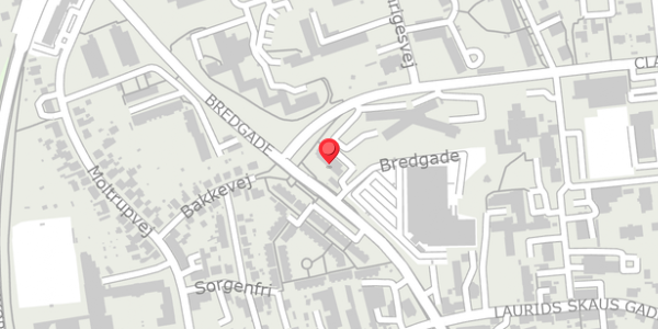 Trafikstøjkort på Bredgade 14, 6100 Haderslev