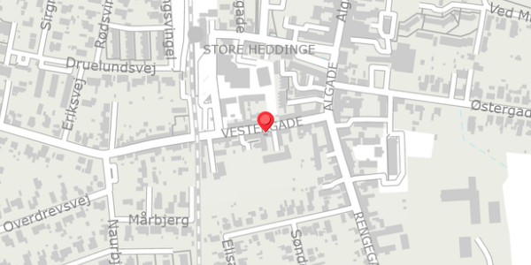 Trafikstøjkort på Vestergade 11, . , 4660 Store Heddinge