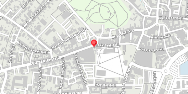 Trafikstøjkort på Vestergade 11, . , 7700 Thisted