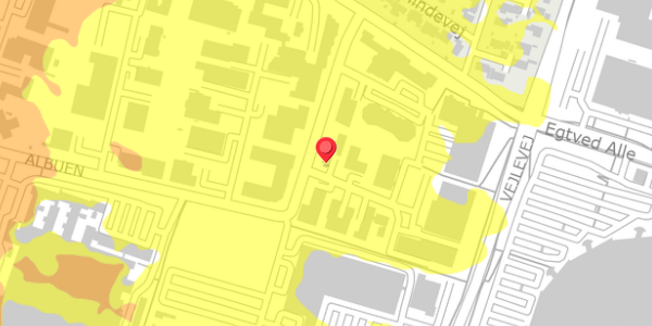 Trafikstøjkort på Albuen 13, 6000 Kolding