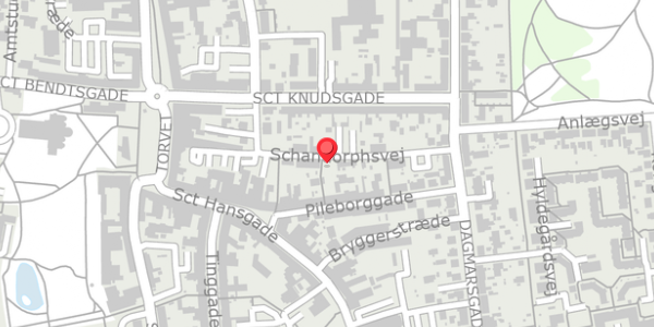 Trafikstøjkort på Schandorphsvej 26, 4100 Ringsted