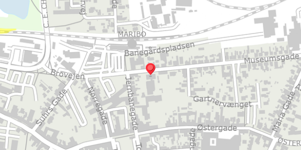 Trafikstøjkort på Museumsgade 6, . , 4930 Maribo