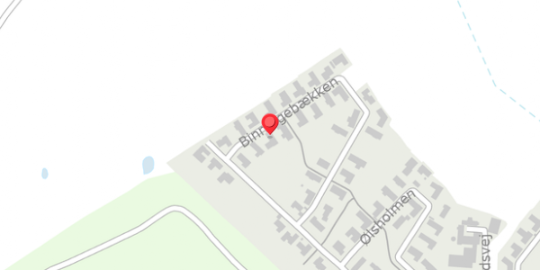 Trafikstøjkort på Binningebækken 25, 4100 Ringsted