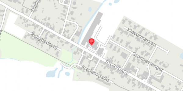 Trafikstøjkort på Storegade 70, 8765 Klovborg