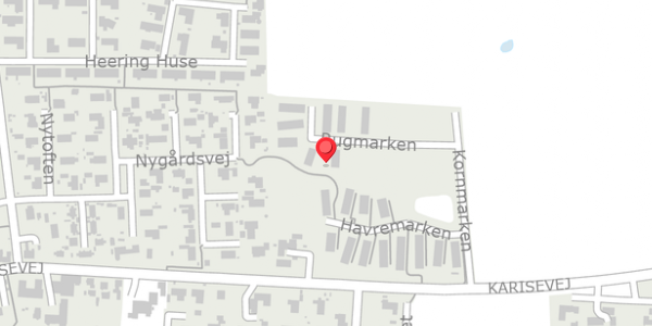 Trafikstøjkort på Rugmarken 29, 4690 Haslev