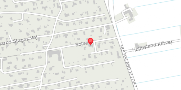 Trafikstøjkort på Solvej 28, 6950 Ringkøbing