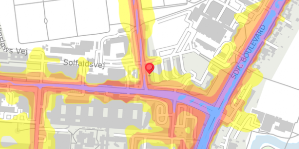 Trafikstøjkort på Heden 16, . , 5000 Odense C