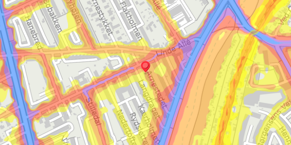 Trafikstøjkort på Arnestedet 19, 2. th, 2720 Vanløse
