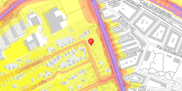 Trafikstøjkort på Lindehaven 3, . , 2500 Valby