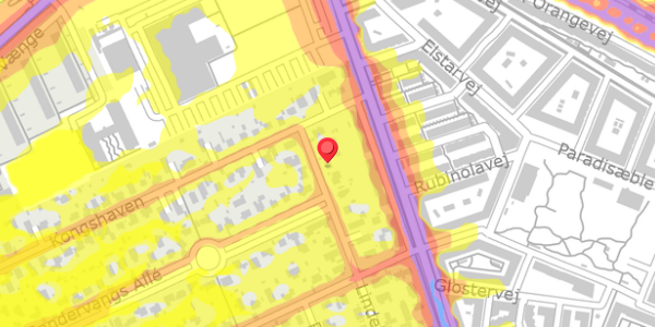 Trafikstøjkort på Lindehaven 5, . , 2500 Valby