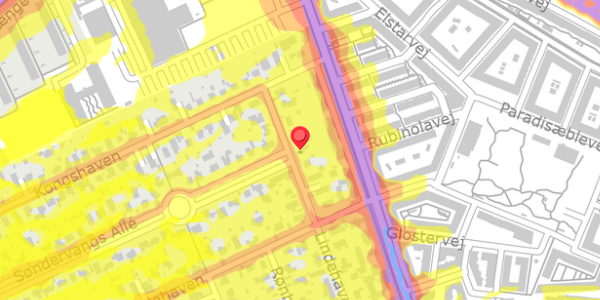 Trafikstøjkort på Lindehaven 9, . , 2500 Valby
