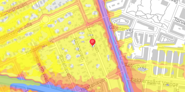Trafikstøjkort på Lindehaven 24B, . , 2500 Valby
