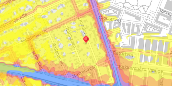 Trafikstøjkort på Lindehaven 28, . , 2500 Valby