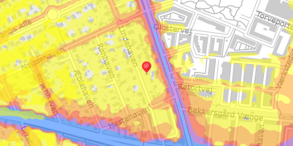 Trafikstøjkort på Lindehaven 31, . , 2500 Valby