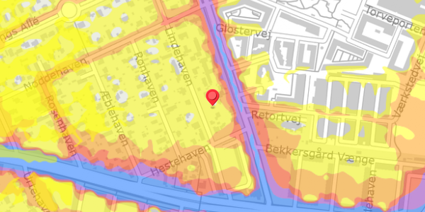 Trafikstøjkort på Lindehaven 33, . , 2500 Valby