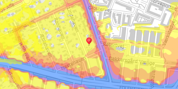 Trafikstøjkort på Lindehaven 35, . , 2500 Valby