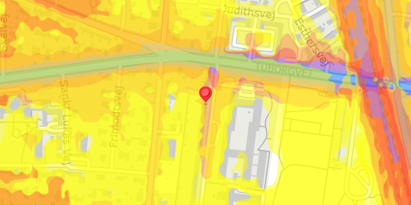 Trafikstøjkort på Rymarksvej 18, 2900 Hellerup