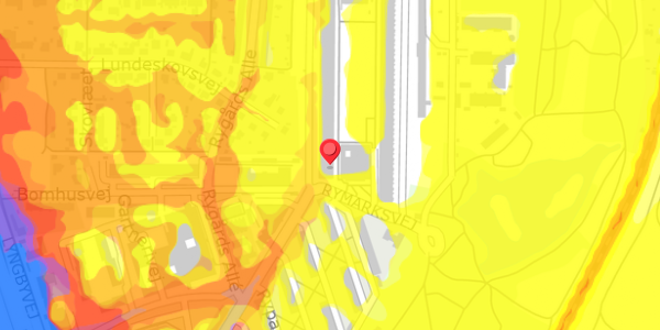 Trafikstøjkort på Rymarksvej 61, 2. th, 2900 Hellerup