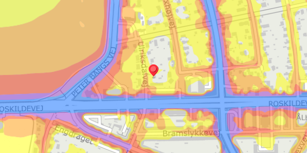 Trafikstøjkort på Ulriksdalvej 6, . , 2500 Valby
