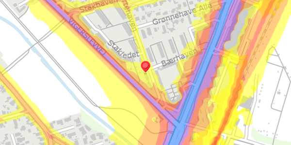 Trafikstøjkort på Urtehaven 96, . , 2500 Valby