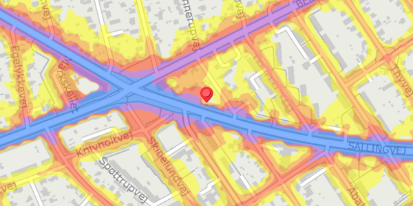 Trafikstøjkort på Ådalsvej 65, st. th, 2720 Vanløse
