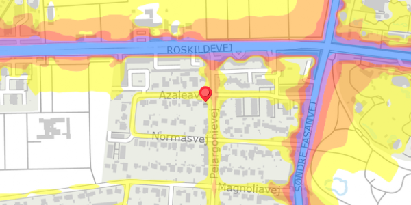 Trafikstøjkort på Azaleavej 21, . , 2000 Frederiksberg