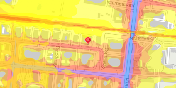 Trafikstøjkort på Energivej 10, 2750 Ballerup