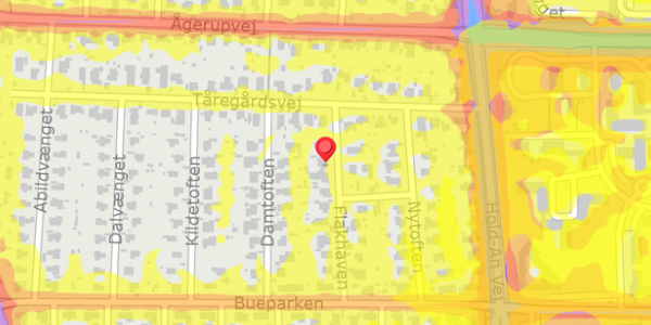 Trafikstøjkort på Flakhaven 6, . , 2750 Ballerup