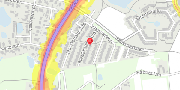 Trafikstøjkort på MacGregor Alle 7, 2750 Ballerup