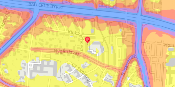 Trafikstøjkort på Højagerparken 93, st. , 2750 Ballerup