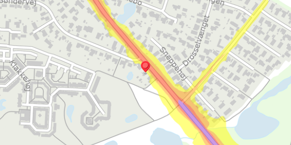 Trafikstøjkort på Jonstrupvej 191, 2750 Ballerup