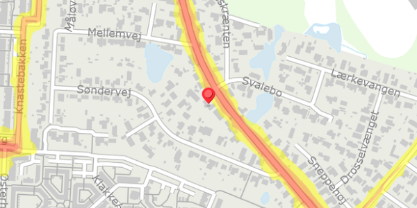 Trafikstøjkort på Jonstrupvej 207, . , 2750 Ballerup