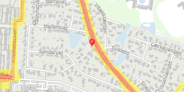 Trafikstøjkort på Jonstrupvej 213, . , 2750 Ballerup