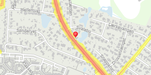 Trafikstøjkort på Jonstrupvej 218, . , 2750 Ballerup