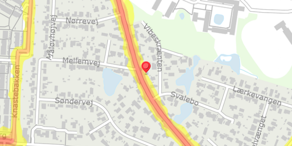 Trafikstøjkort på Jonstrupvej 228, . , 2750 Ballerup
