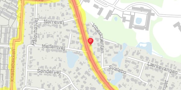 Trafikstøjkort på Jonstrupvej 230, . , 2750 Ballerup