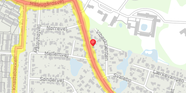 Trafikstøjkort på Jonstrupvej 232, . , 2750 Ballerup